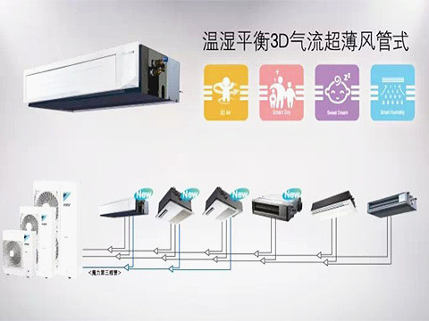 大金-溫濕平衡3D氣流超薄風管式室內機